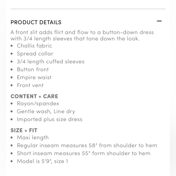 Torrid maxi challis button front shirt dress size 1 - Picture 16 of 16